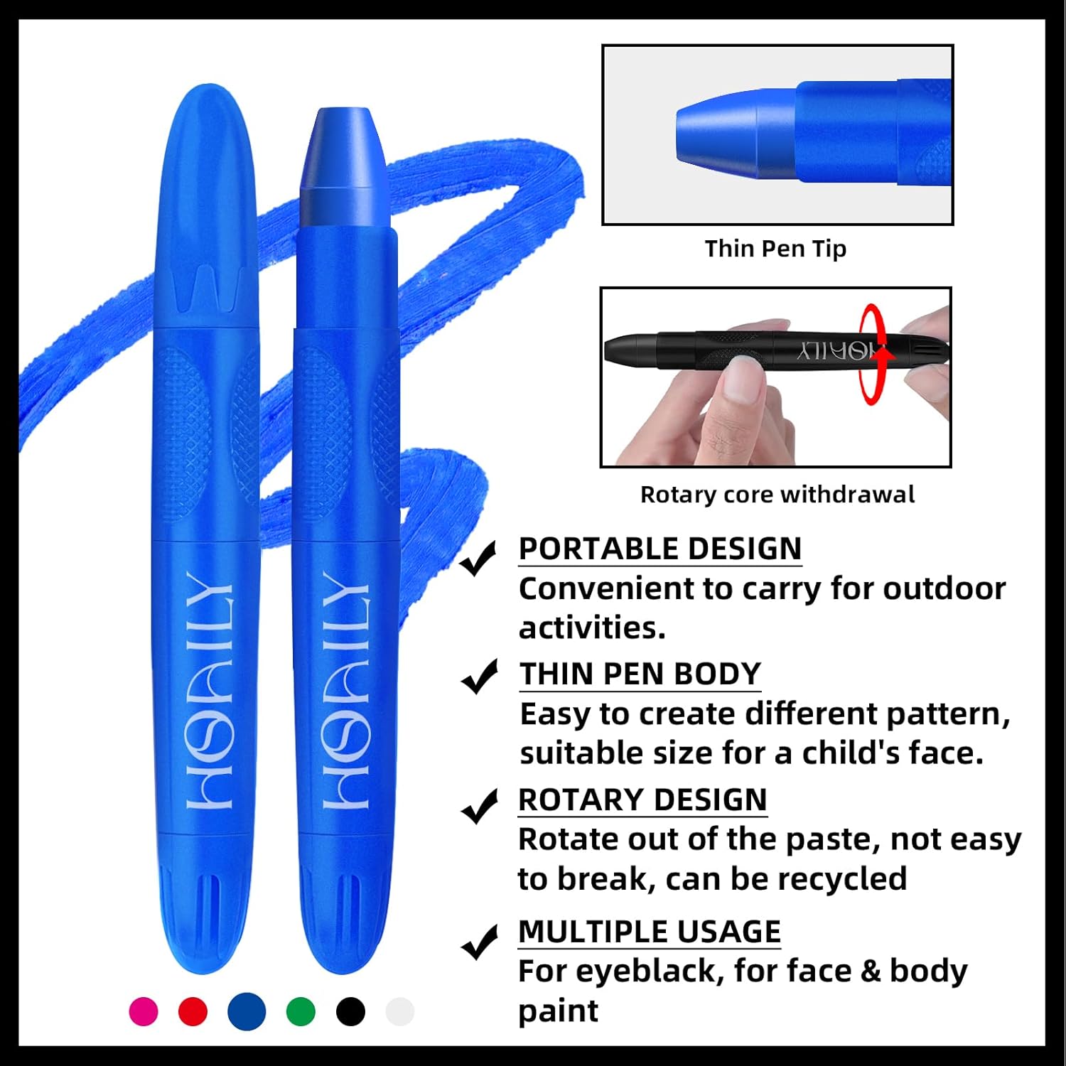 HOSAILY Eye Black Stick for Sports
