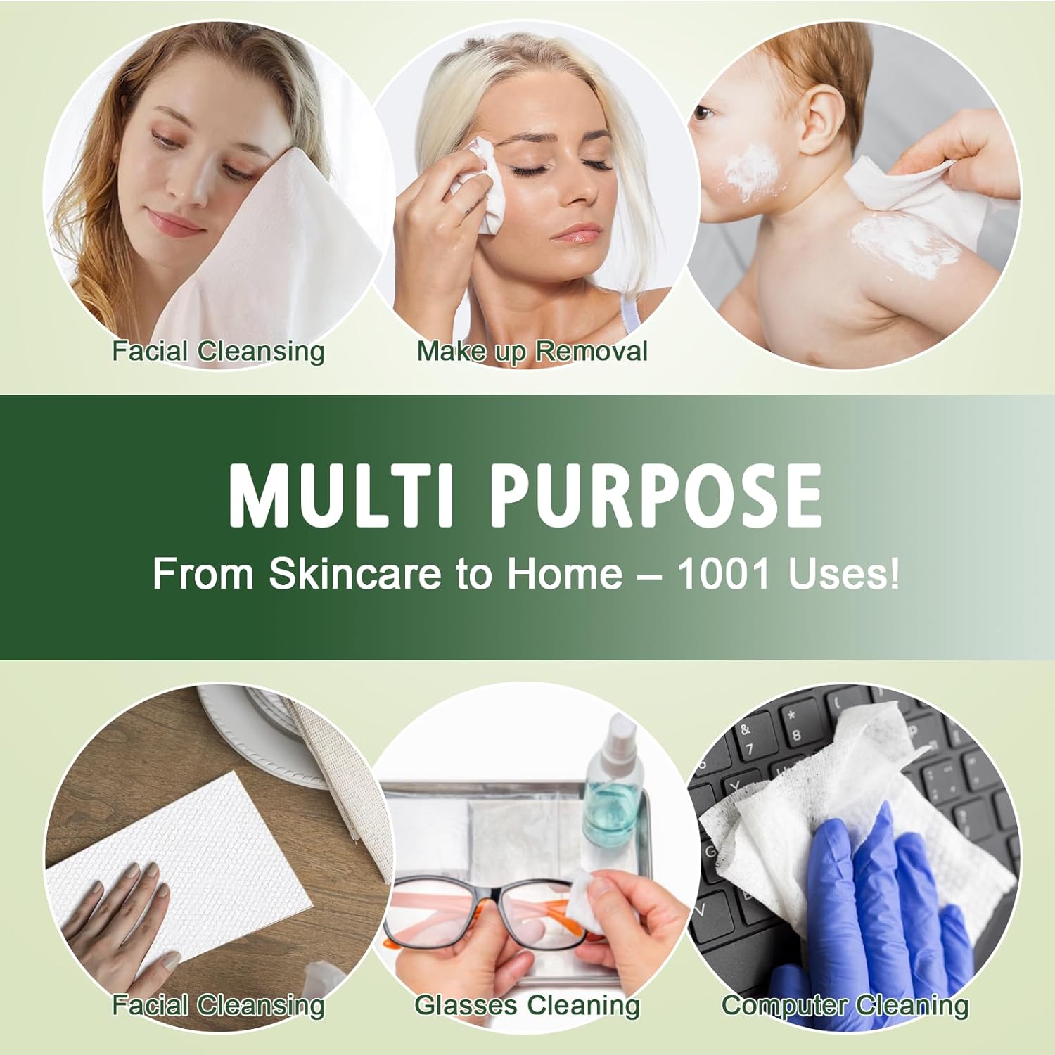 KeeiZoes Disposable Face Towels 600 Count