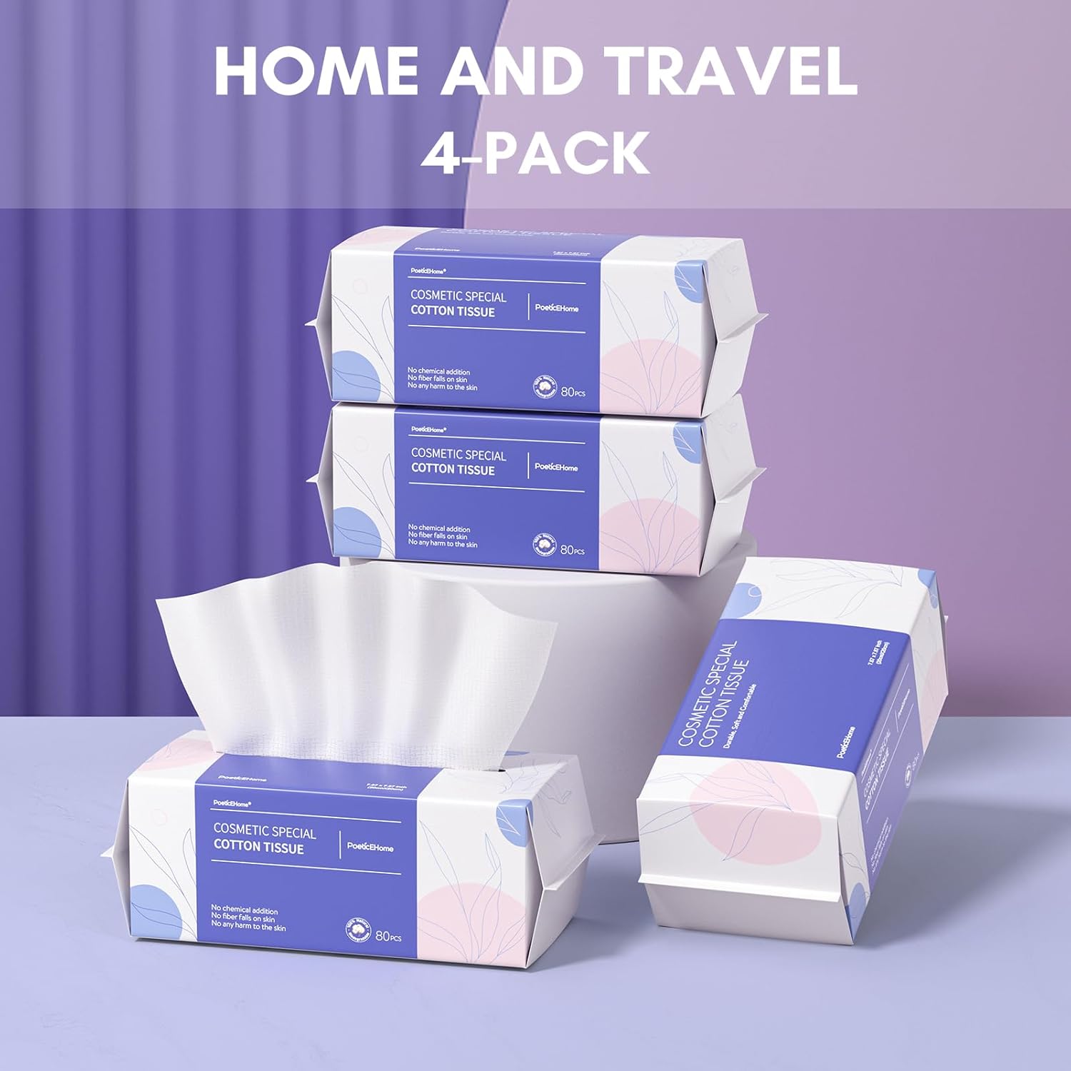 PoeticEHome Extra Thick Disposable Face Towel 2-Pack