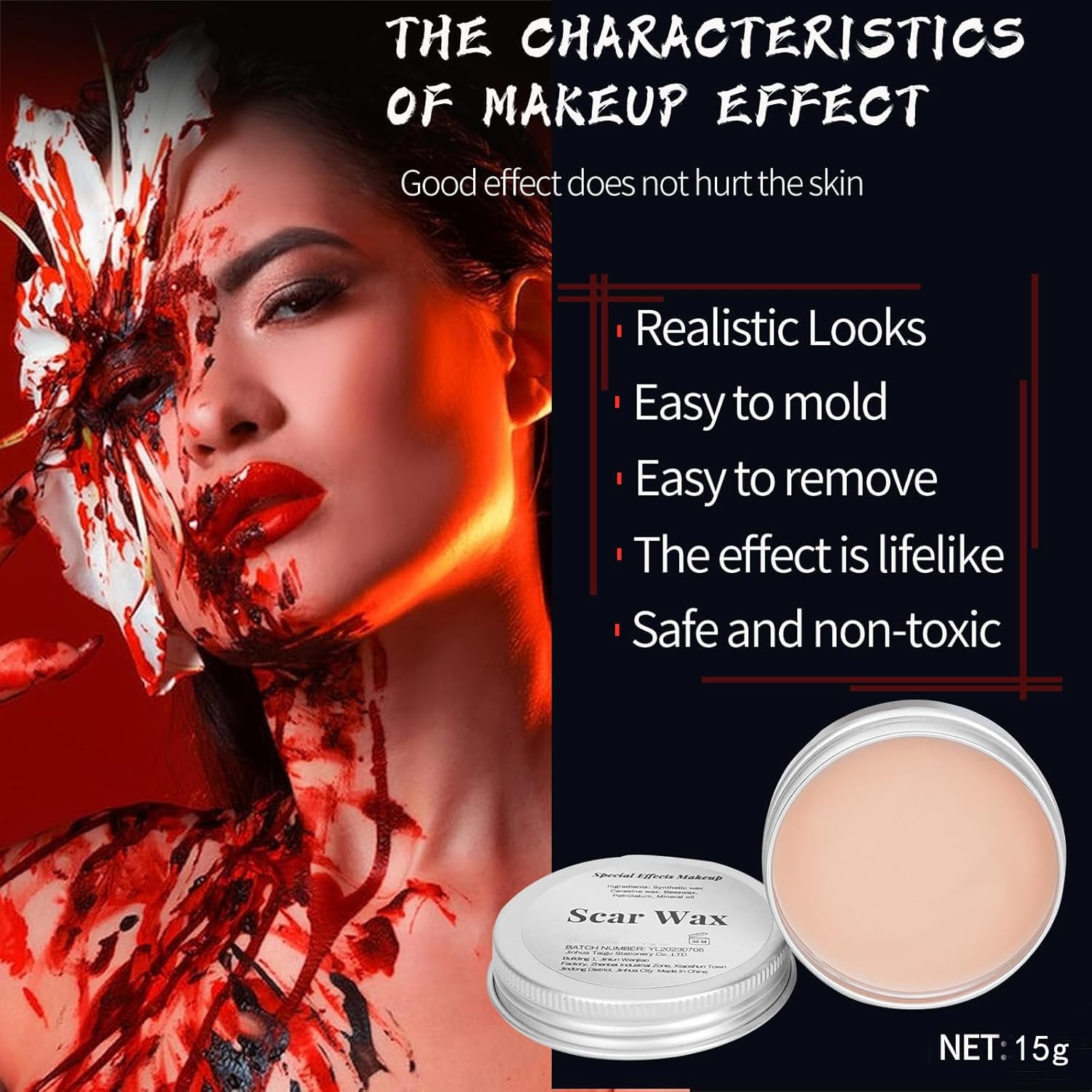 Scar Wax Kit for Halloween Makeup and Special Effects