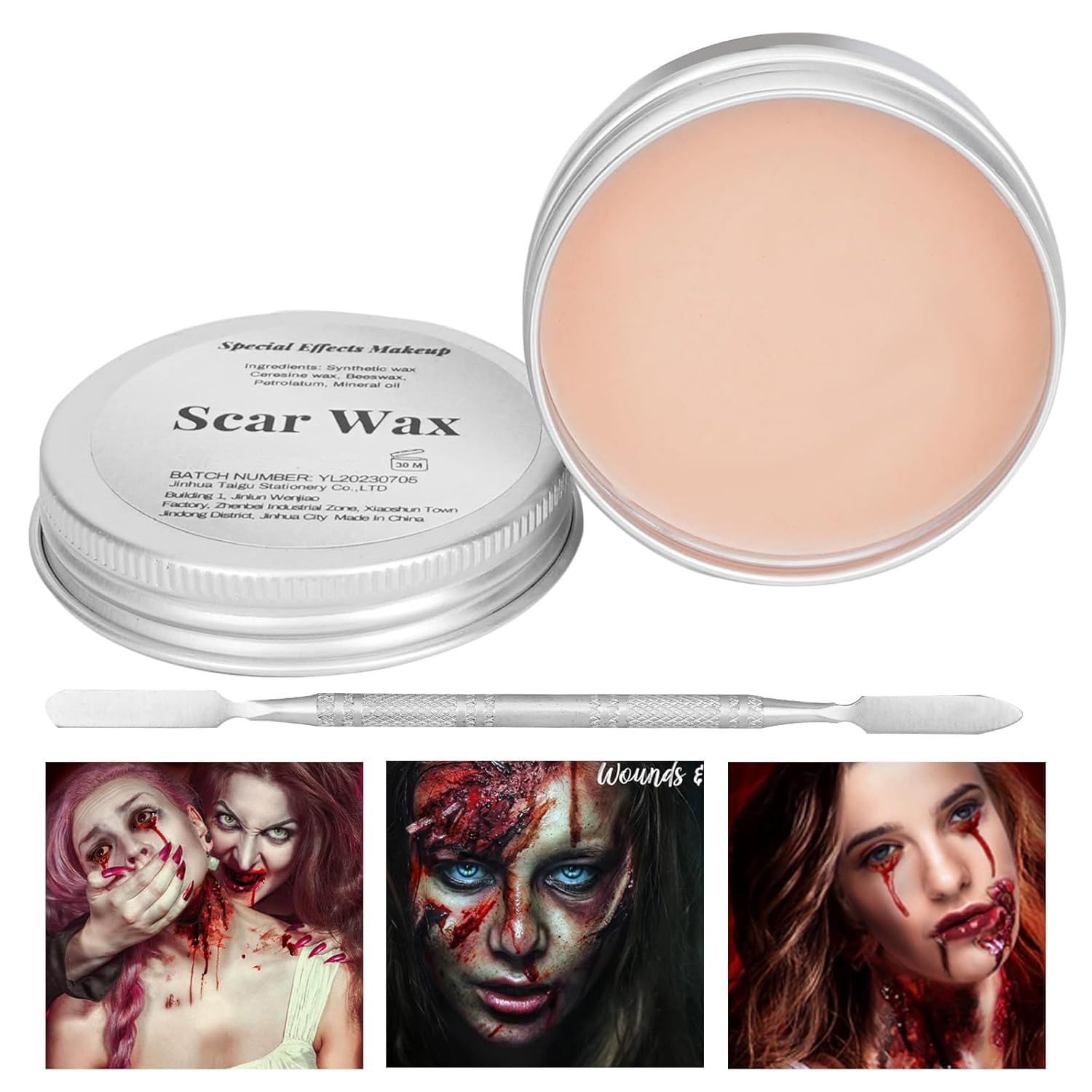 Scar Wax Kit for Halloween Makeup and Special Effects
