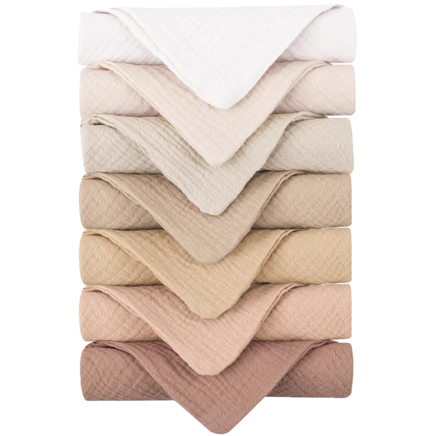Konssy 7-Pack Soft Cotton Face Cloths