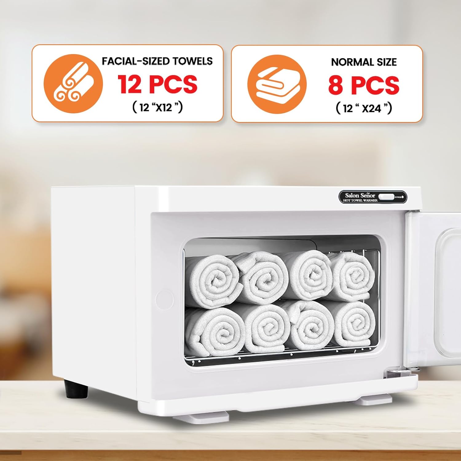 Hot Towel Warmer Cabinet 8L with Essential Oil Spot