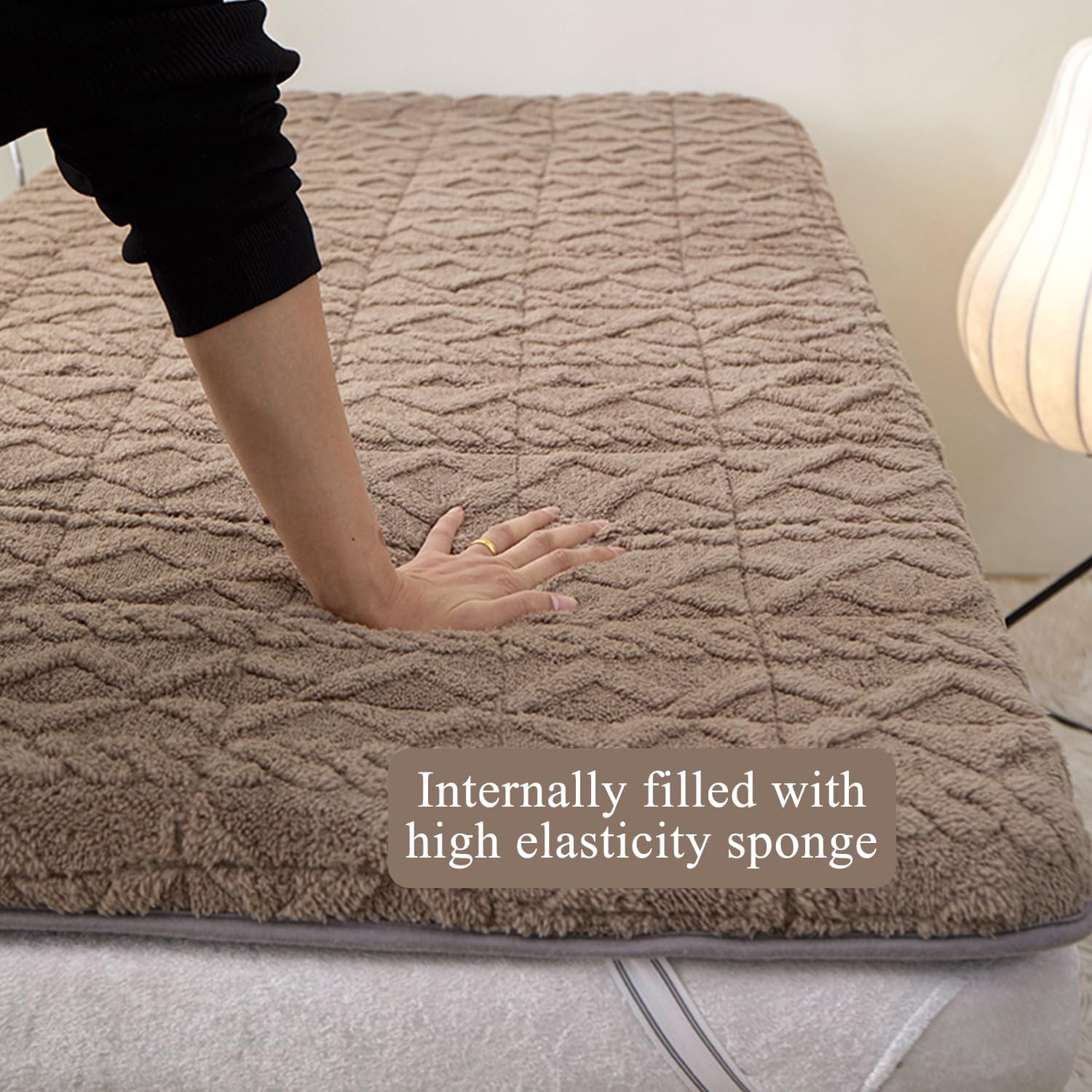 LDLCYCN Green Velvet Massage Table Pad 60x180cm