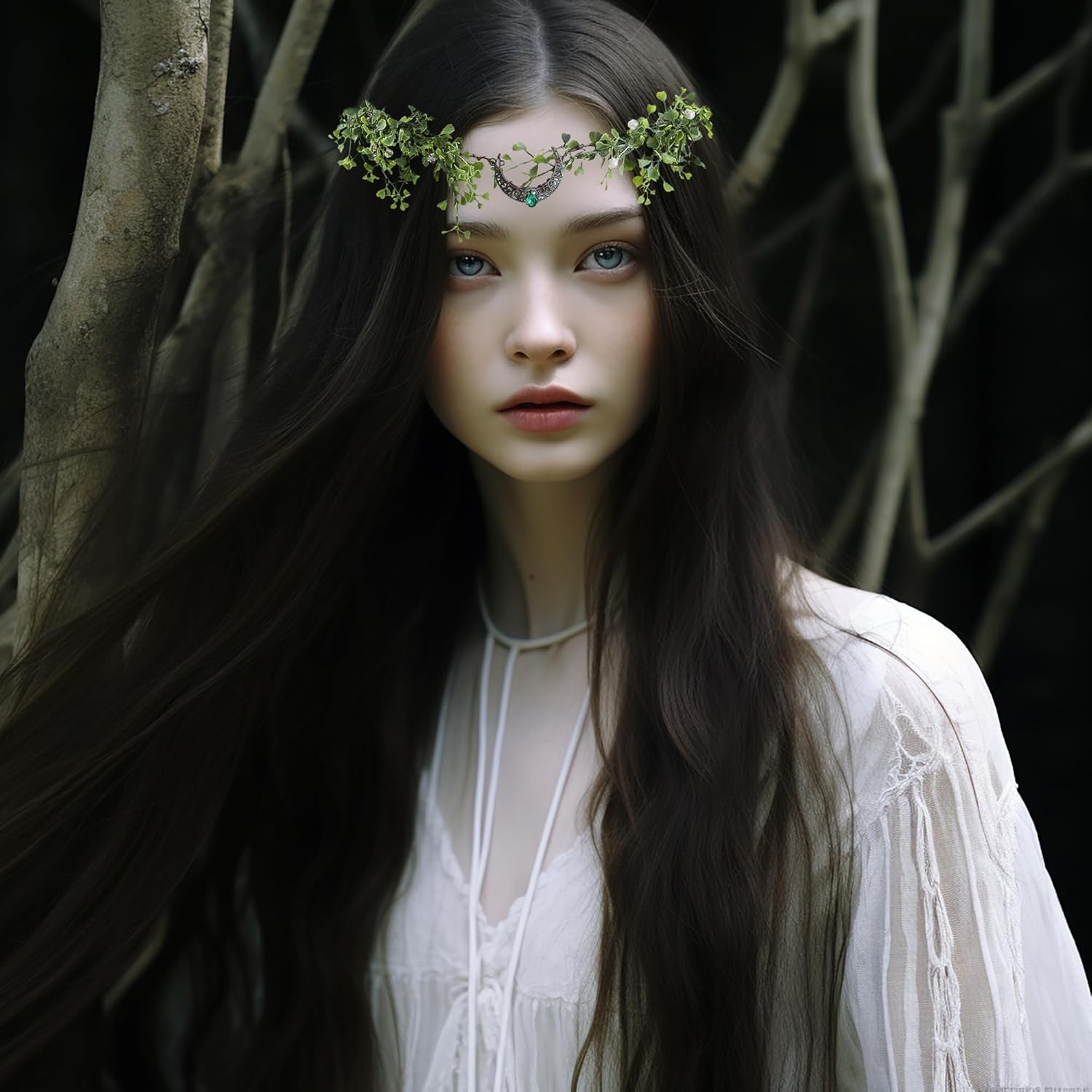 Vivivalue Adjustable Woodland Flower Crown Headband