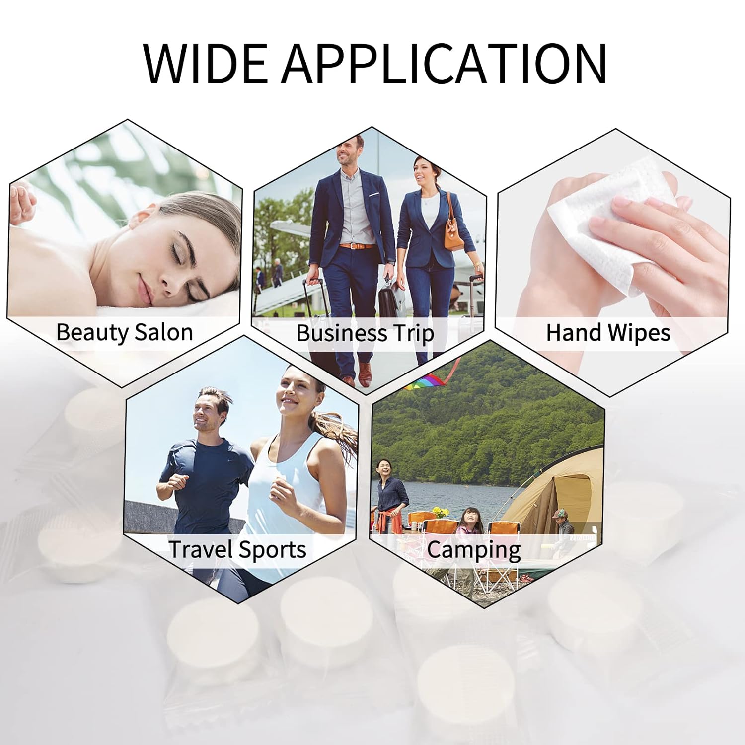 Classycoo 100 PCS Cotton Compressed Face Towel Tablets