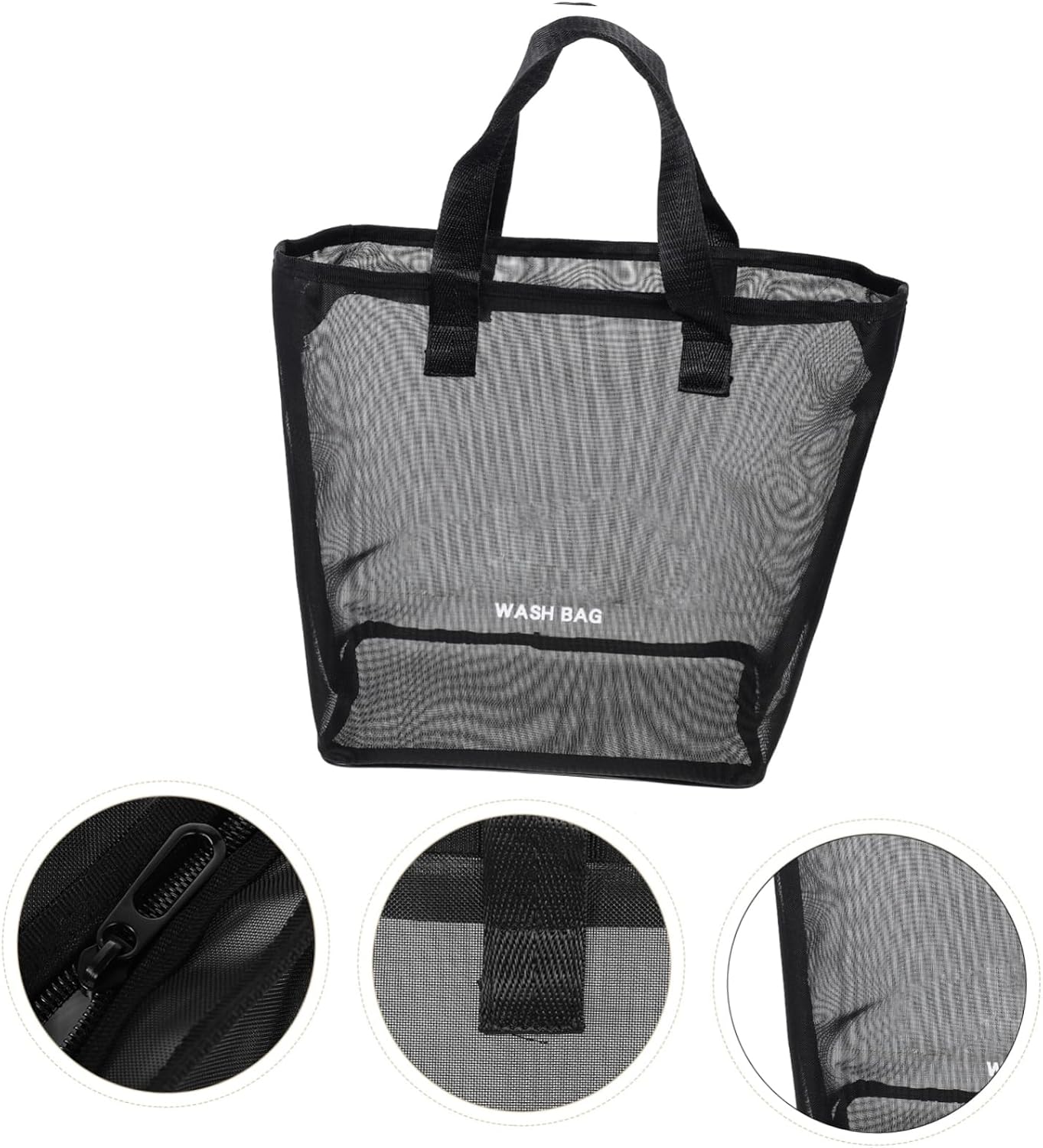 Mobestech Portable Mesh Shower Organizer Bag for Toiletries and Travel