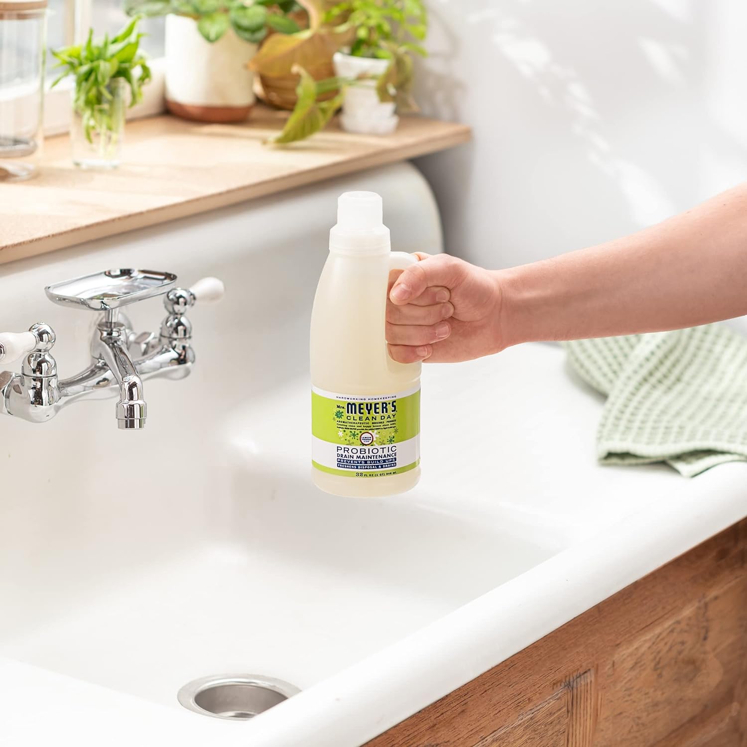 Mrs Meyers Probiotic Drain Maintenance Liquid 32 Fl Oz 1