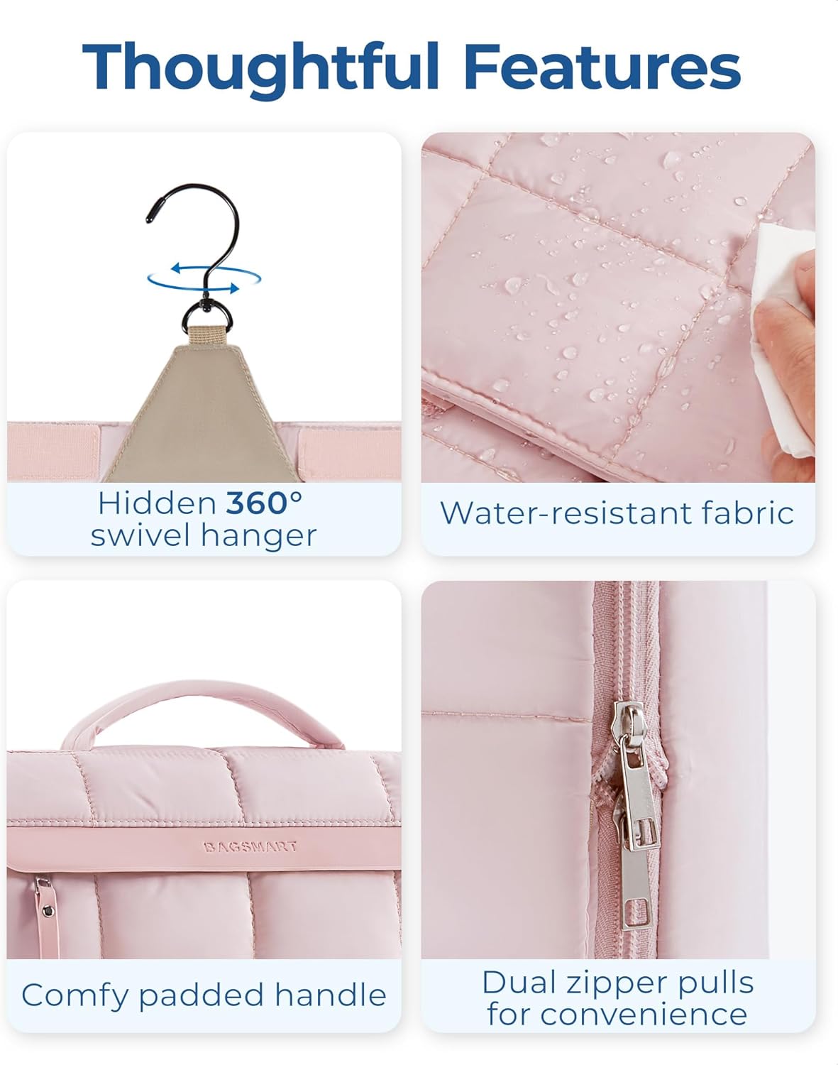 BAGSMART Extra Large Hanging Toiletry Bag for Women