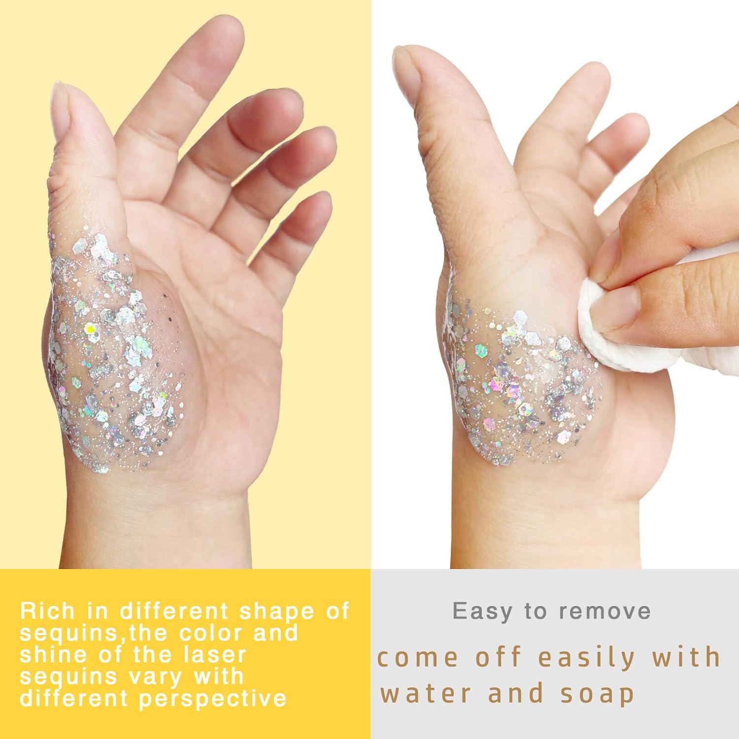 MEICOLY Body Glitter Gel for Kids and Women
