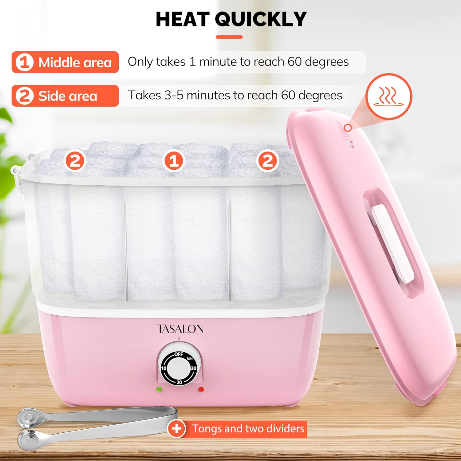 TASALON Hot Towel Steamer for Facials and Spa Use