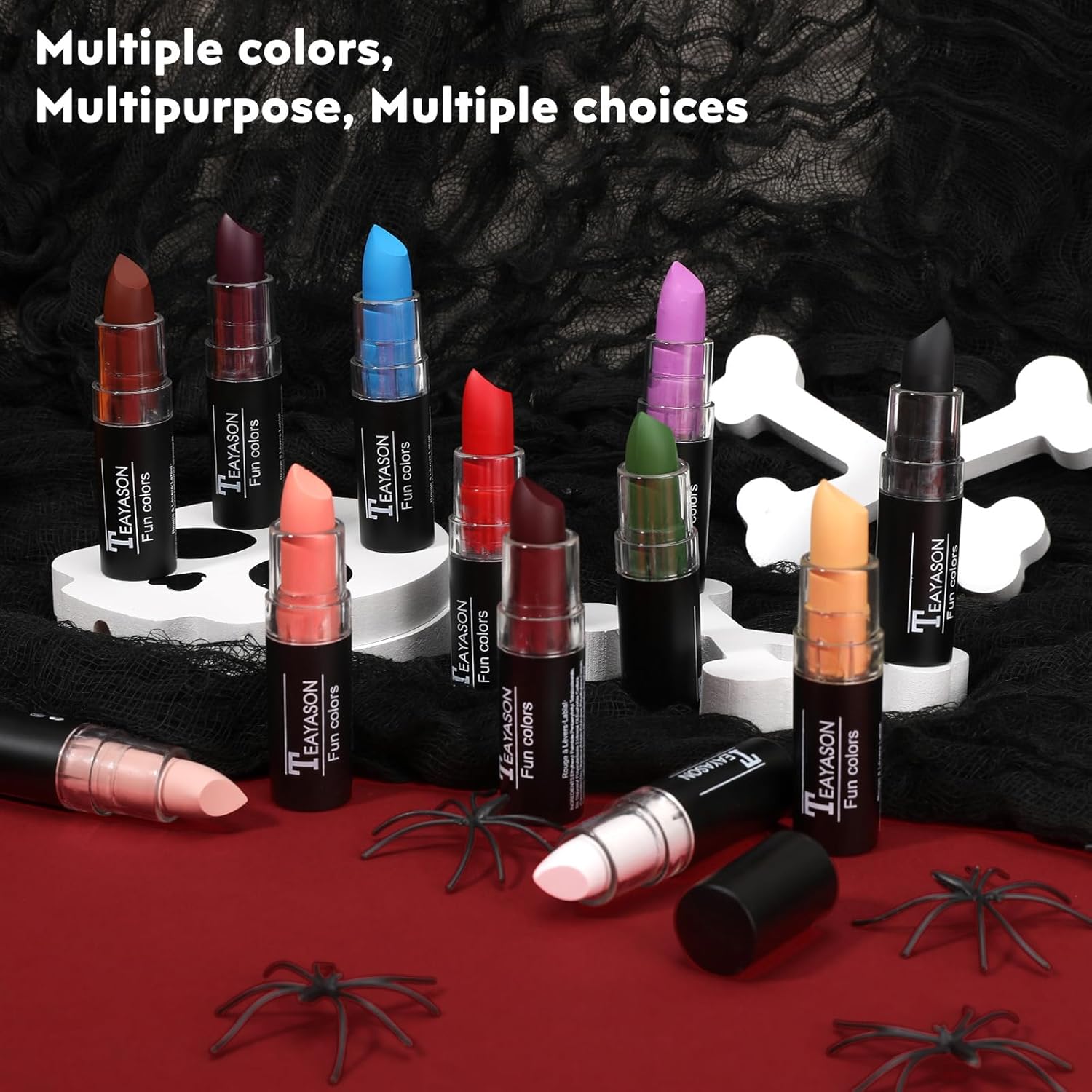 Naked Orange Face Body Paint Stick for Halloween Cosplay Makeup