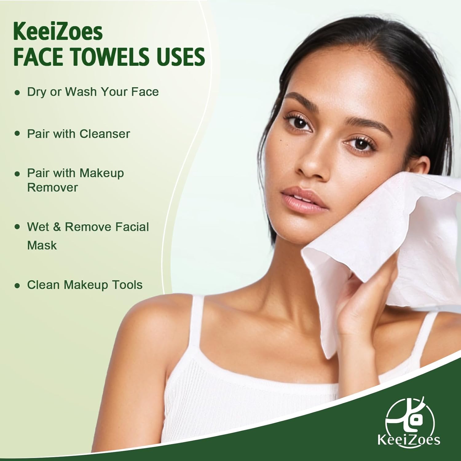 KeeiZoes Disposable Face Towels 600 Count