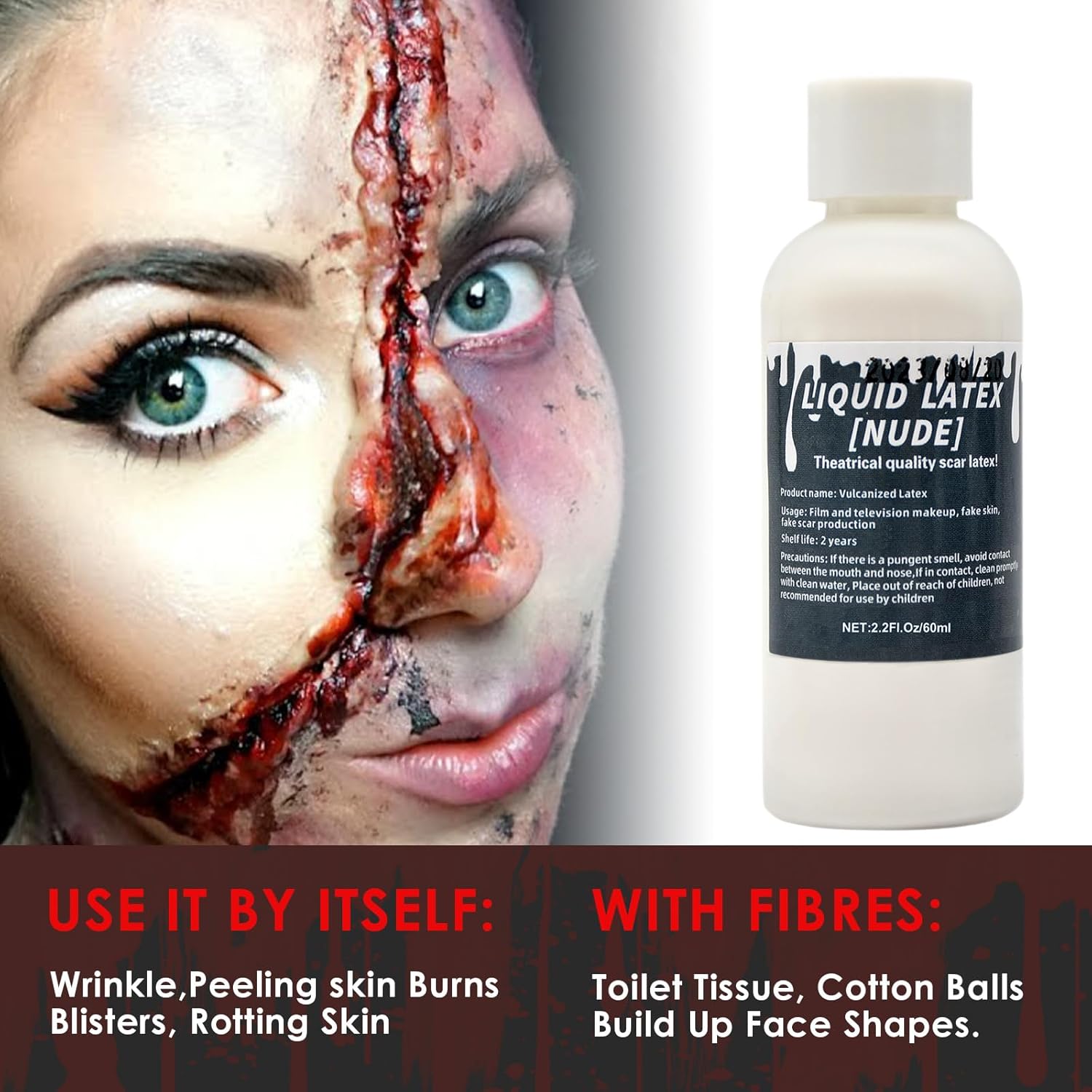 Kreyfer 22 Fl Oz Liquid Latex SFX Makeup Kit