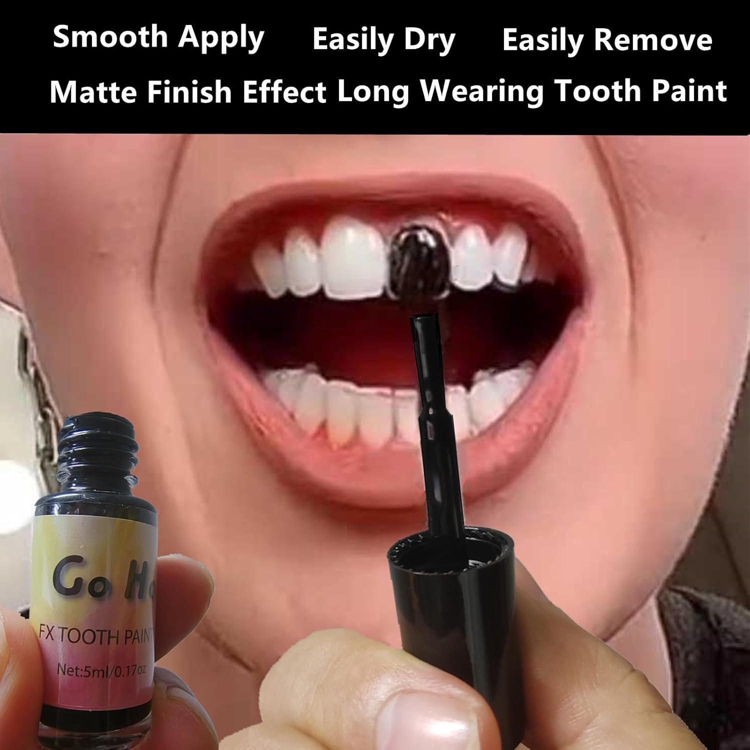 Go Ho Black Tooth Paint for Cosplay Halloween