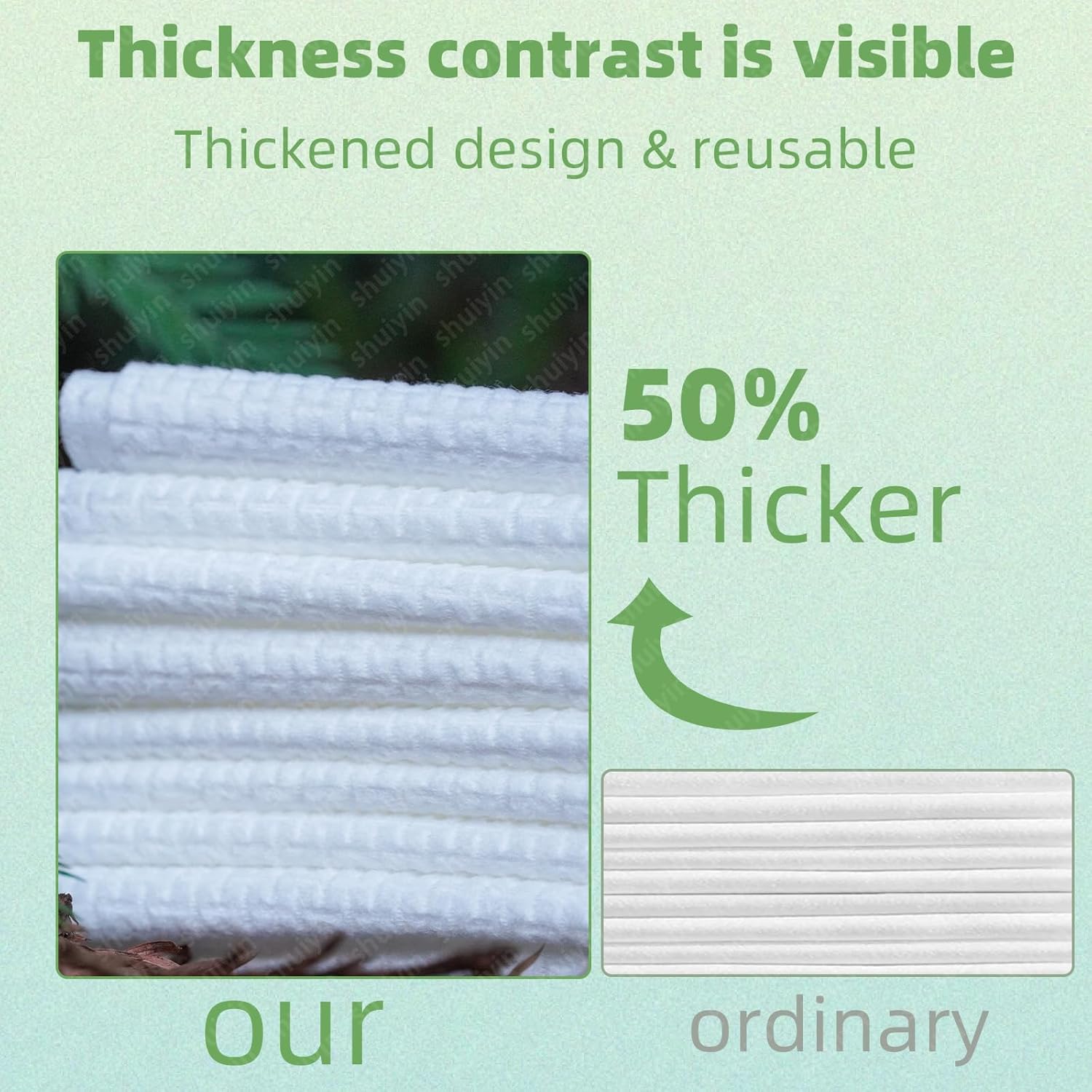 GENTLGLOW 3 Pack 210 Count Biobased Face Towels 8x8 Inches