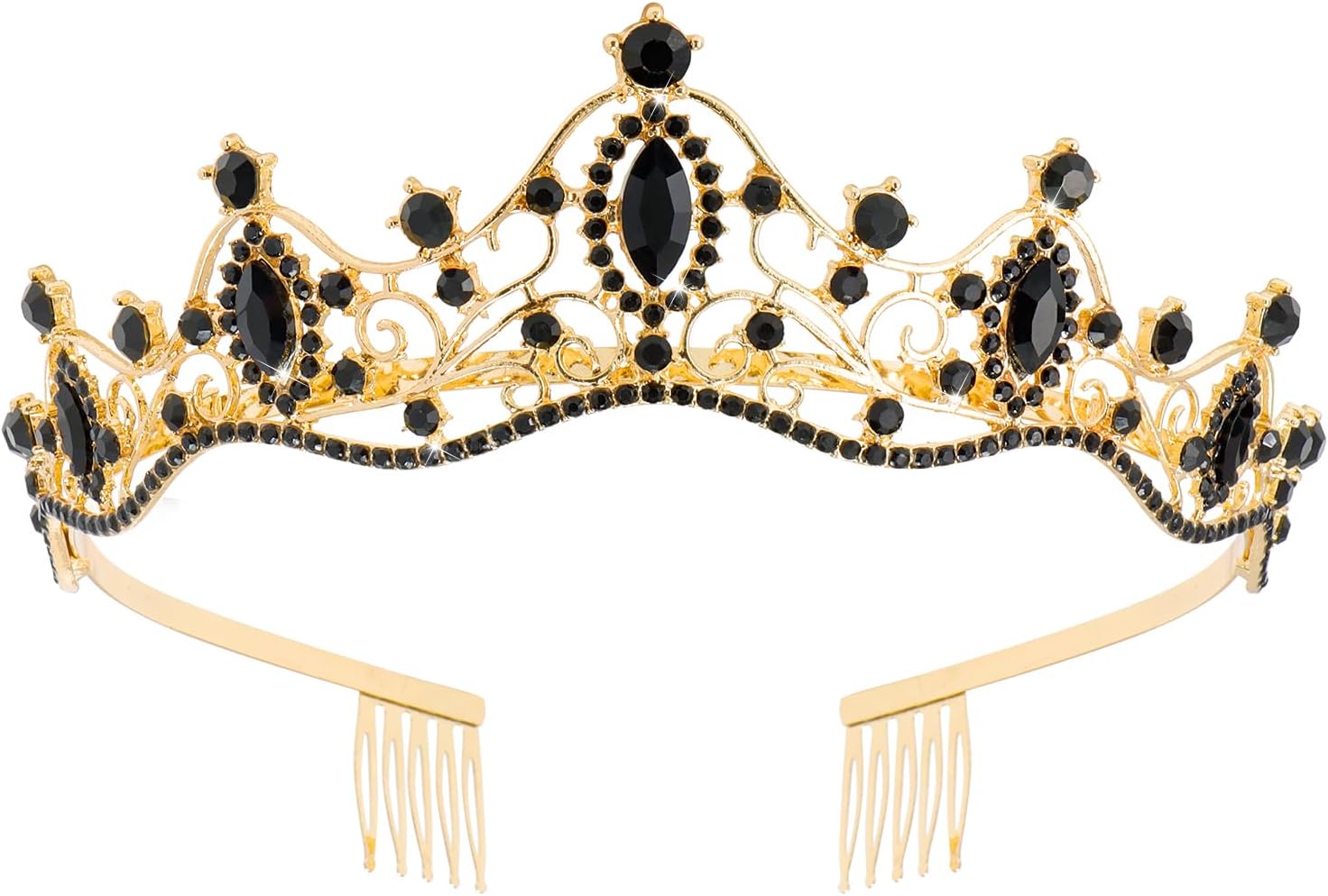 Didder Classic Crystal Tiaras Crowns for Women Girls