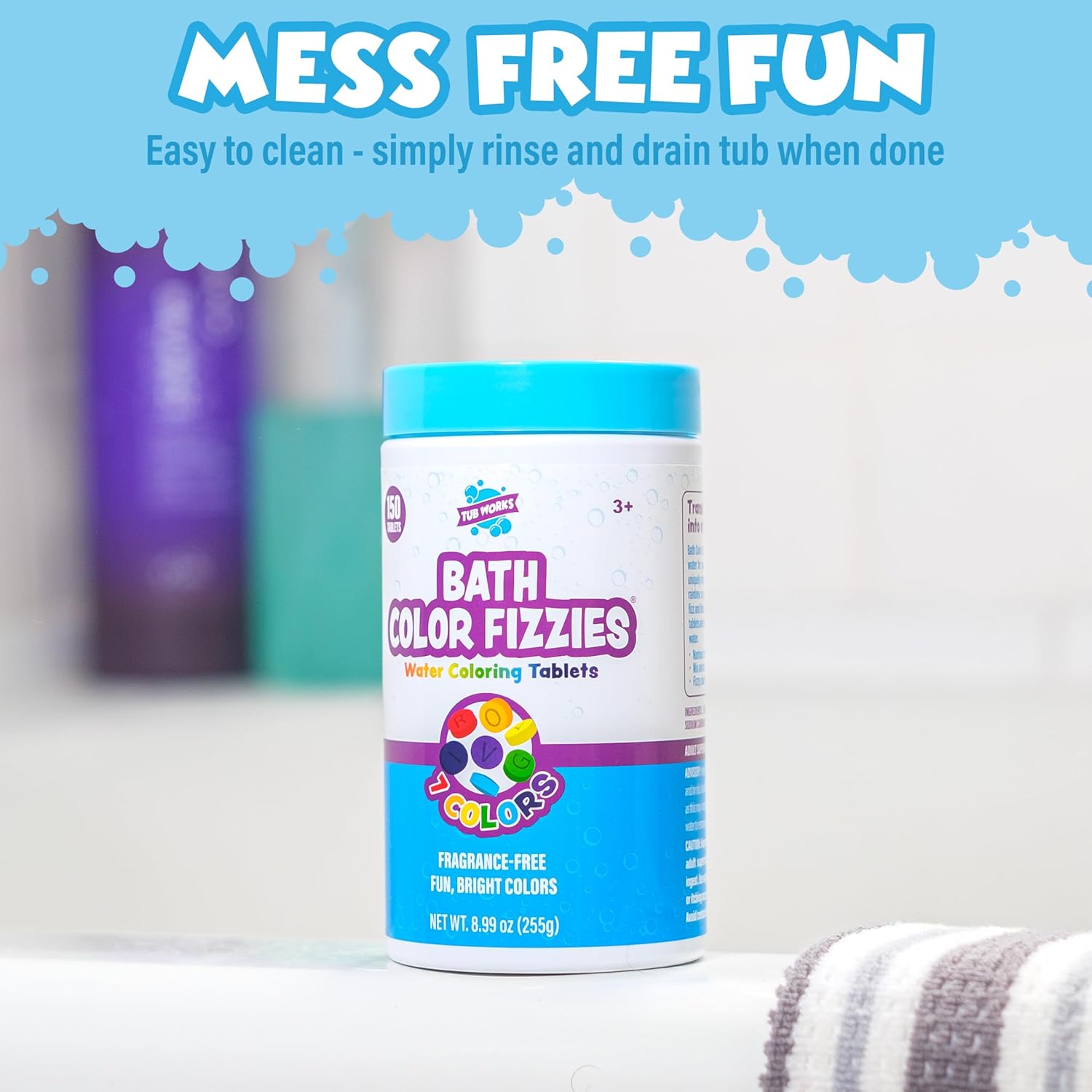 Tub Works Bath Color Fizzies 150 Count