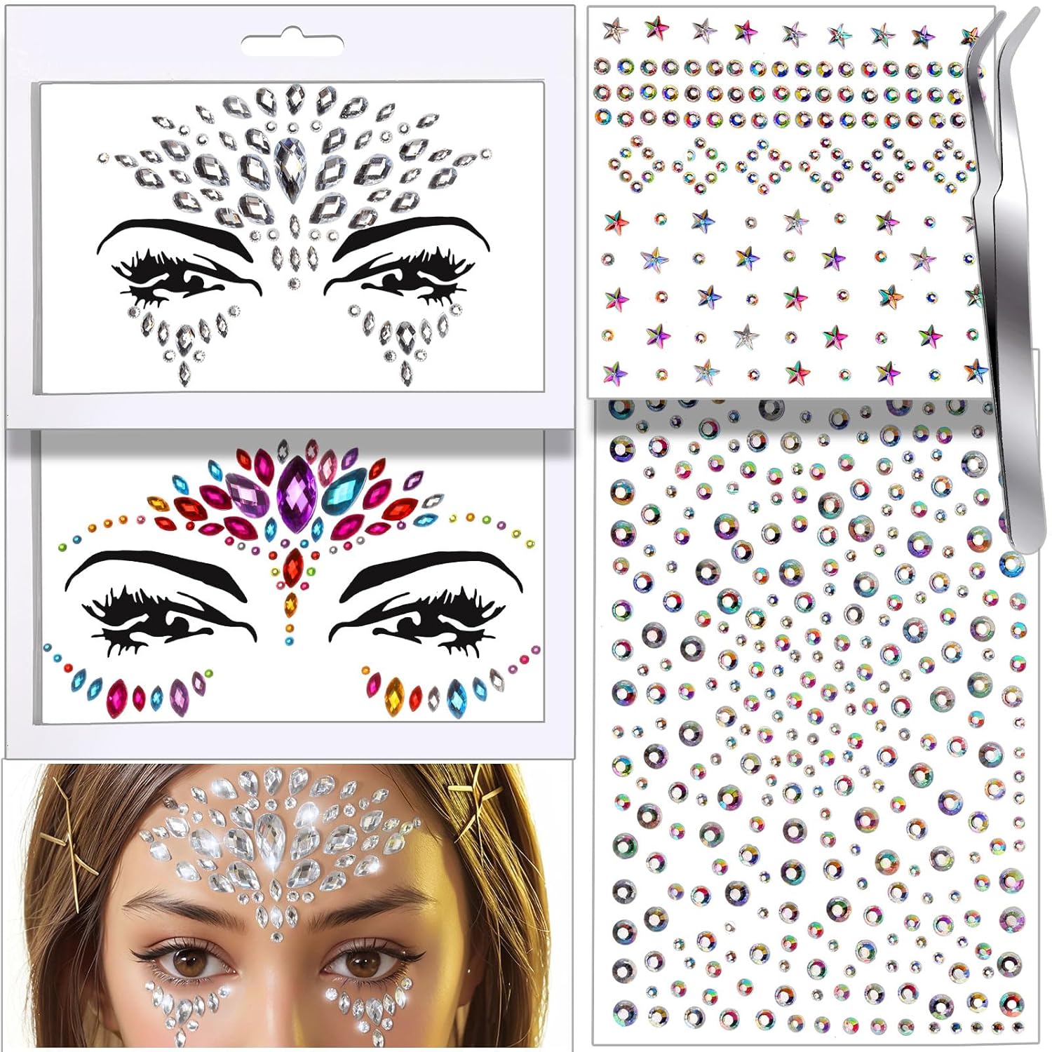 Teenitor Face Gems for Sparkle and Glitter
