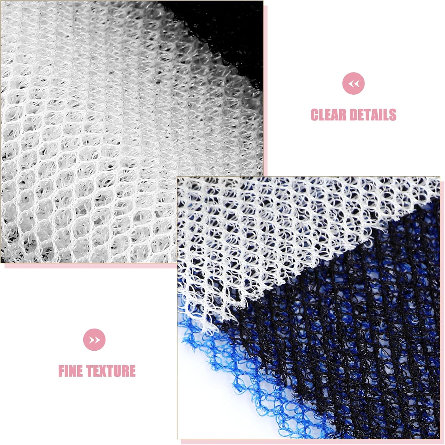 3Pcs Reusable Exfoliating Back Scrubber Washcloth