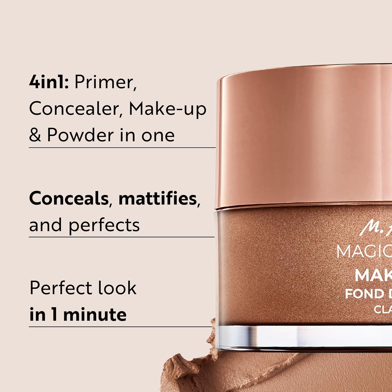 M Asam Magic Finish Make-Up Mousse 4in1 - Vegan Foundation
