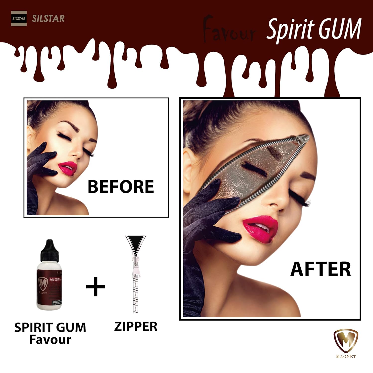 M MAGNET Spirit Gum Adhesive 135oz
