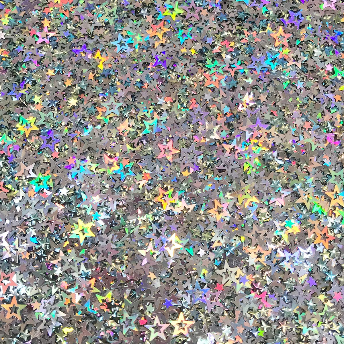 Electric Bliss Beauty Star Glitter Holographic Silver 15g