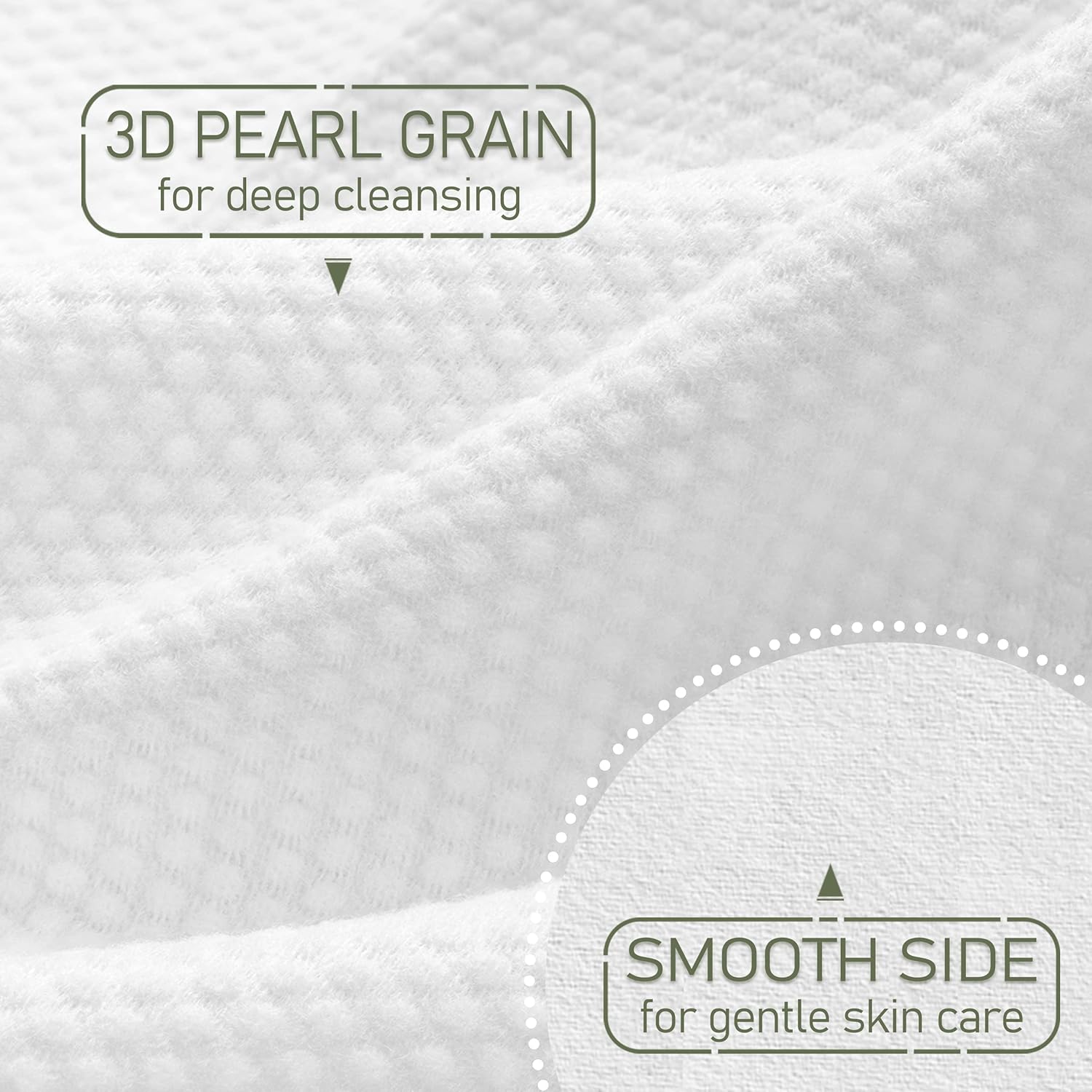 WOWOTEX Biodegradable Face Towels 60 Count Extra Thick Soft 10x12 Inches