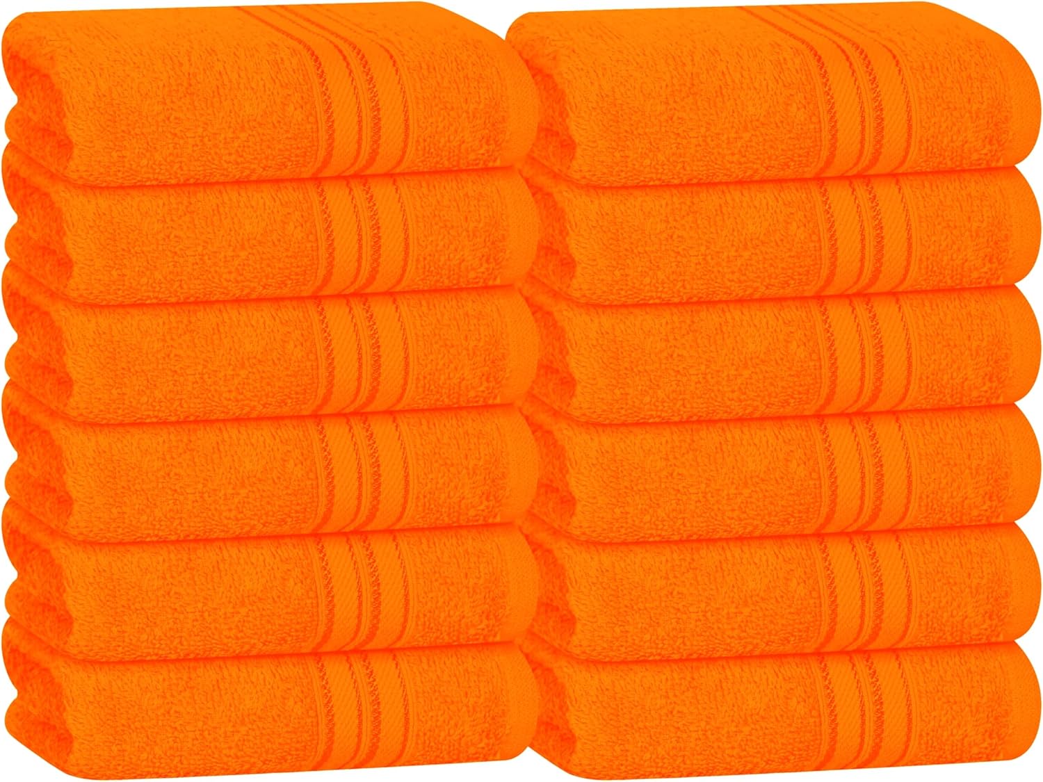 BOUTIQUO Ultra Soft Cotton Washcloths 12-Pack
