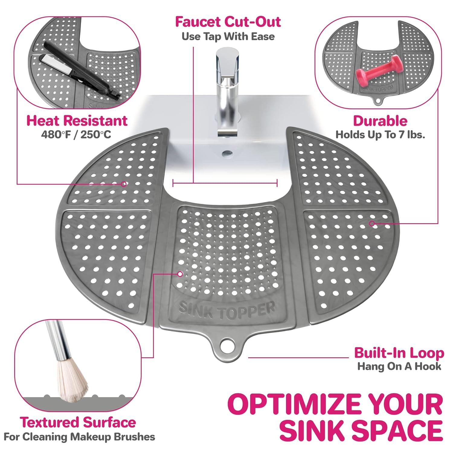 Sink Topper Foldable Sink Cover - Heat Resistant 1