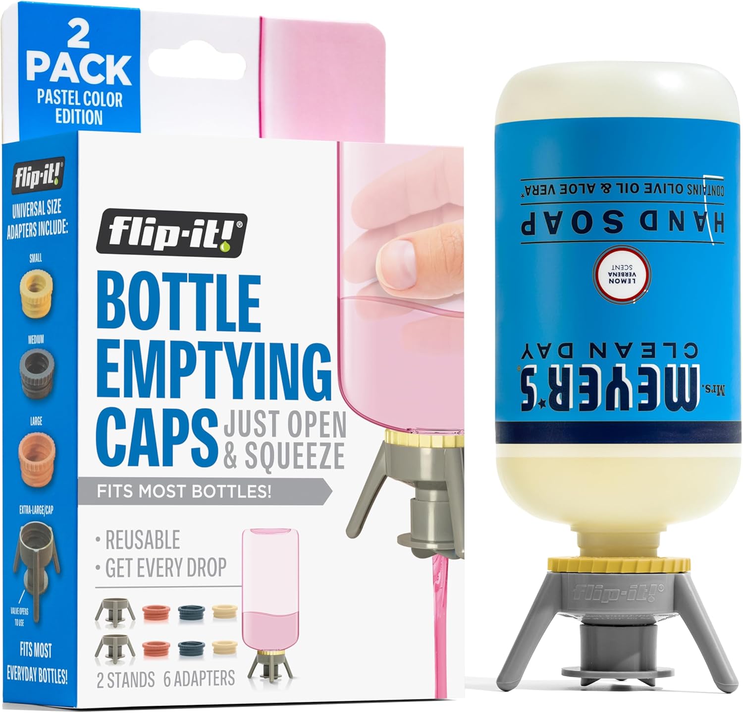 Flip-It 2-Pack Bottle Emptying Kit - No Waste