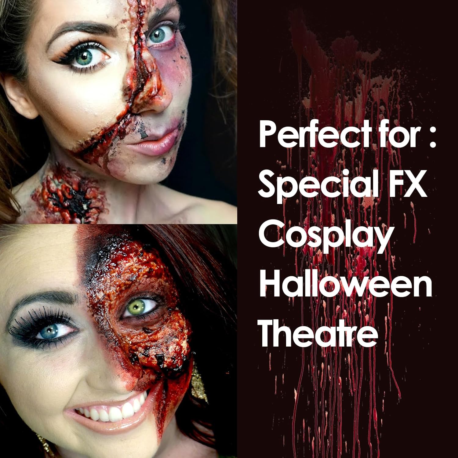 Kreyfer 22 Fl Oz Liquid Latex SFX Makeup Kit