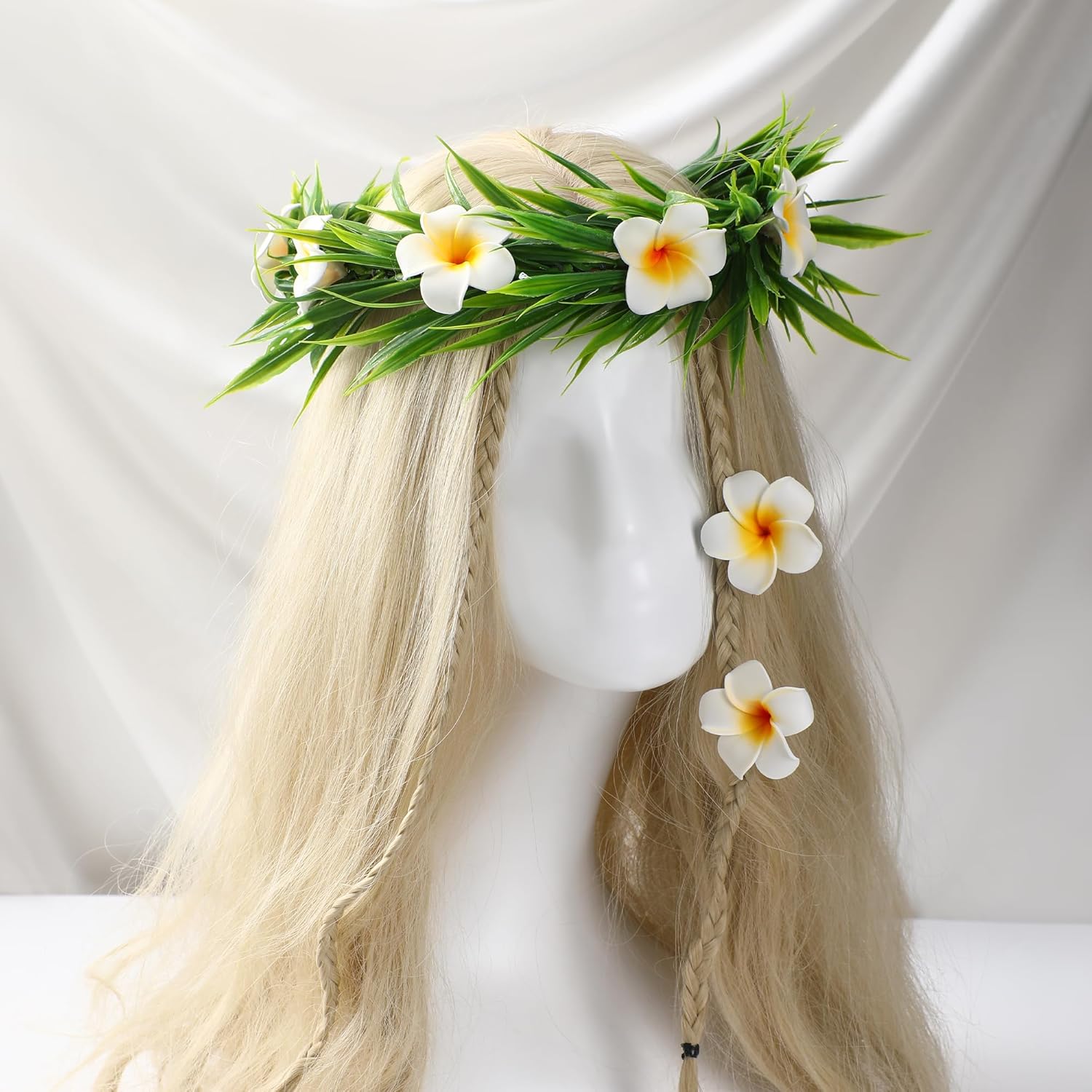 Hawaiian Flower Hair Clips - 3 Pcs Set for Women Girls