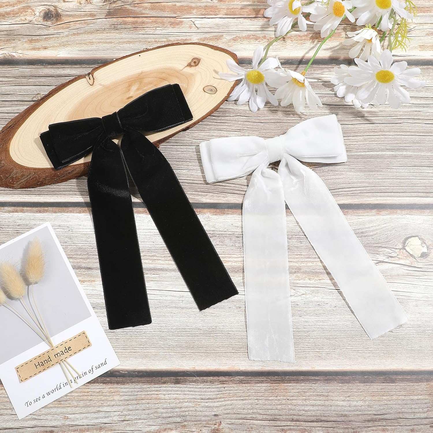 2PCS Velvet Hair Bows for Women and Girls
