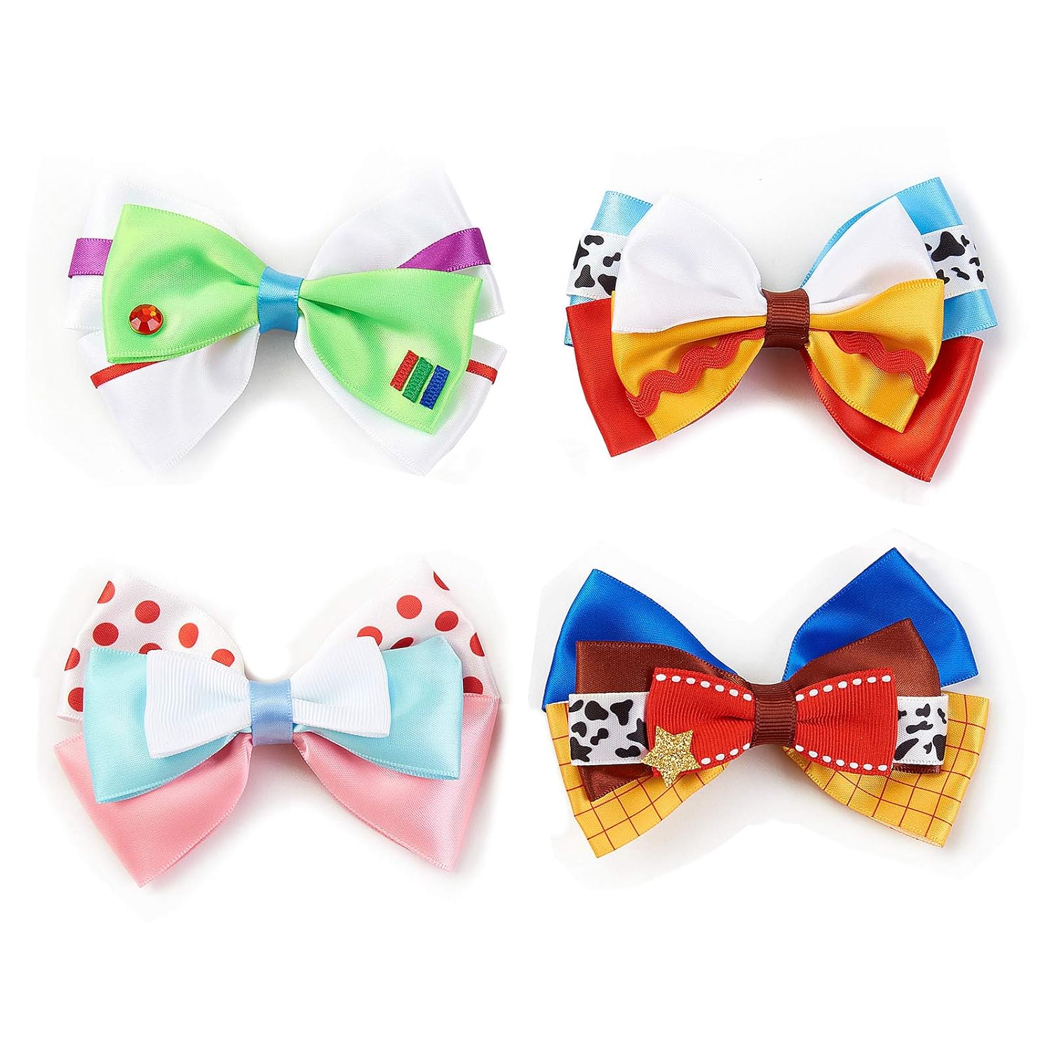 JiaDuo 4pcs Cartoon Hair Clips for Girls and Women
