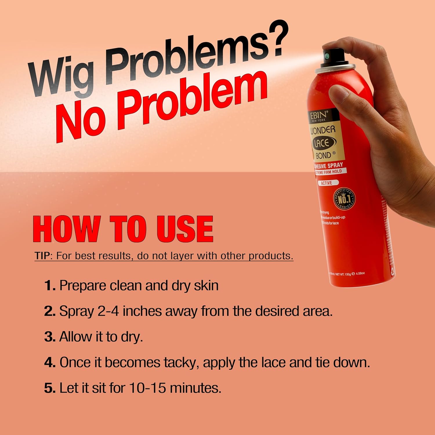 EBIN NEW YORK Wonder Lace Bond Adhesive Spray 634oz
