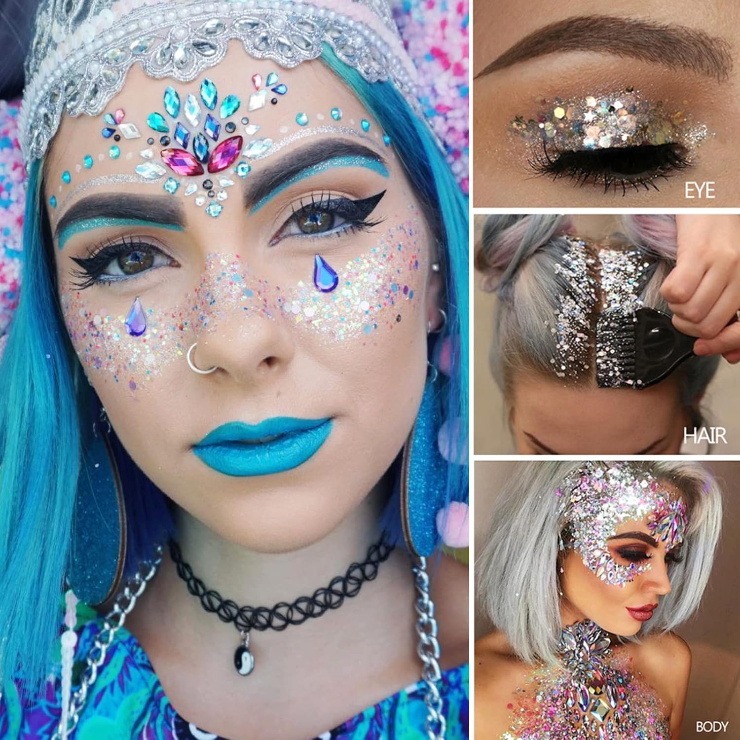 MEICOLY Body Glitter Gel for Kids and Women