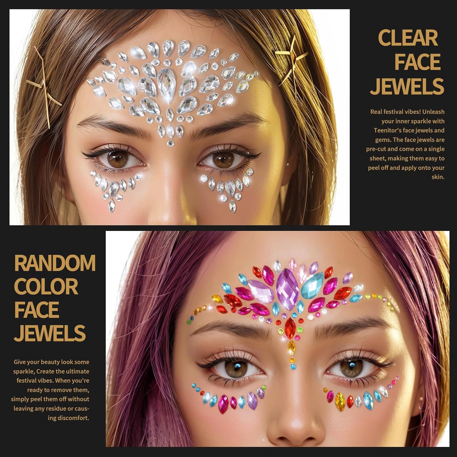 Teenitor Face Gems for Sparkle and Glitter