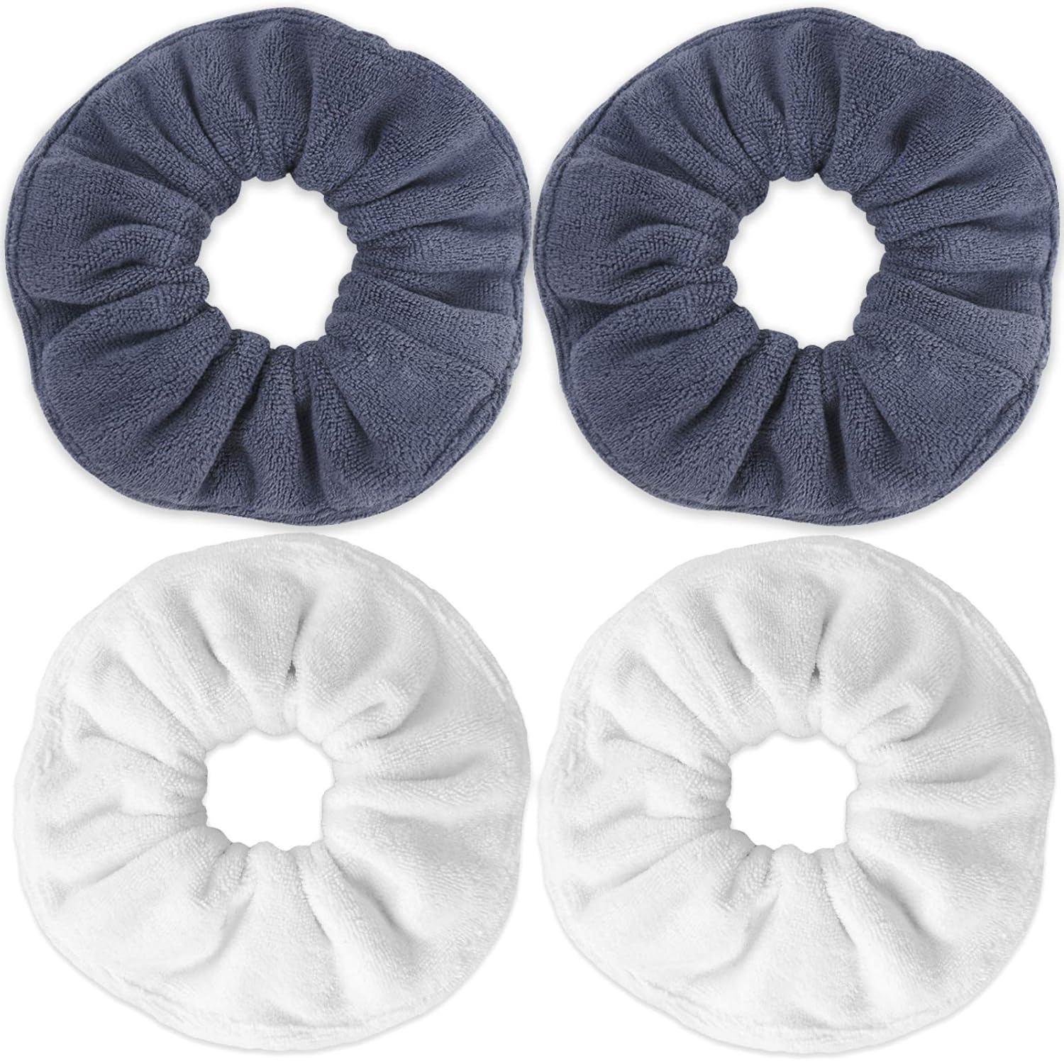 IVARYSS Super Absorbent Microfiber Towel Scrunchies 4PCS