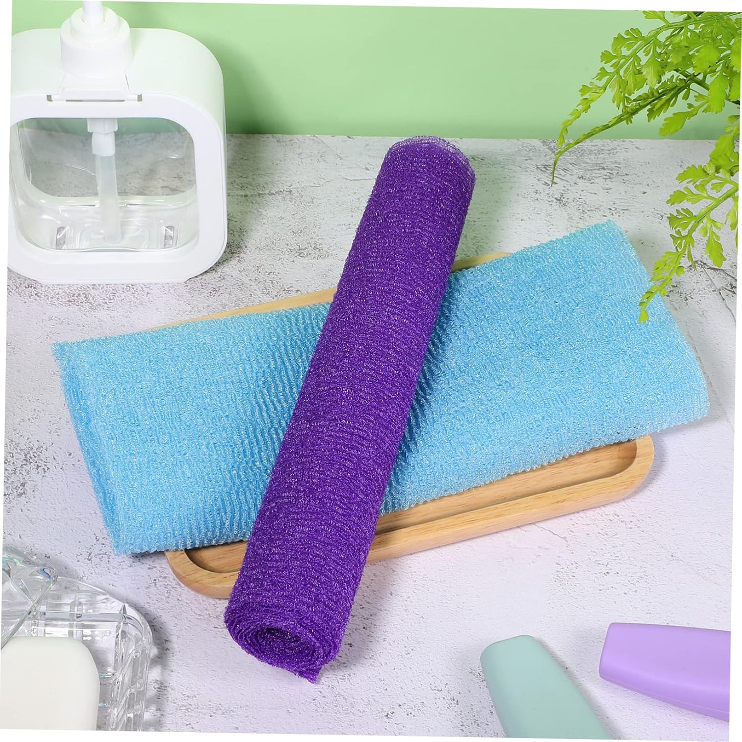 VINTORKY Exfoliating Nylon Washcloths for Shower