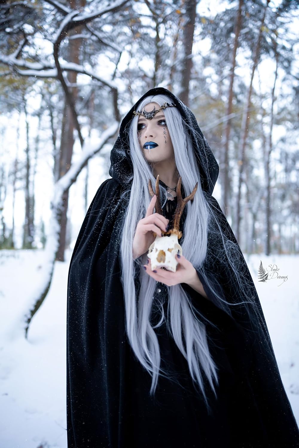 MOSTORY Handmade Moon Elf Crown for Women Girls