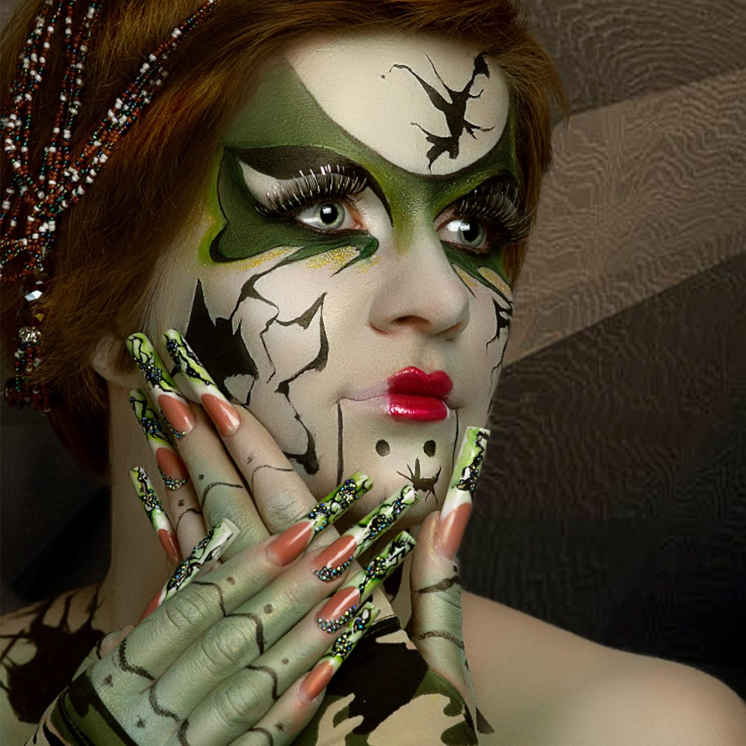 Wismee Royal Blue Green Body Paint - Full Coverage