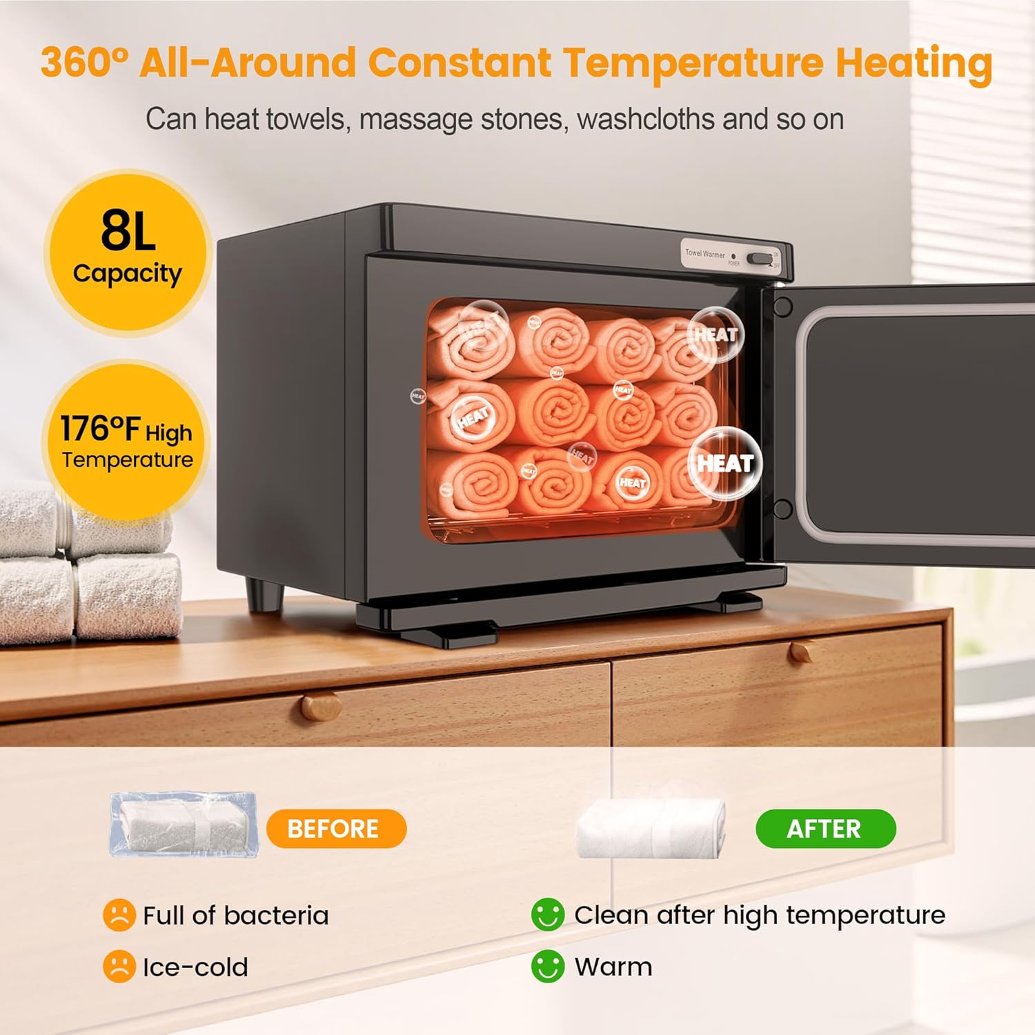 Hot Towel Warmer SalonDepot 8L Capacity for Salon and Spa