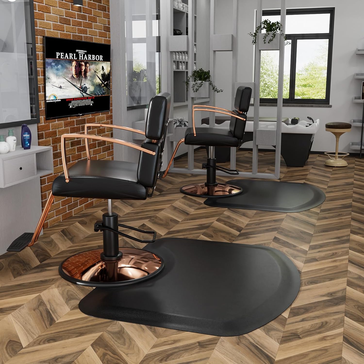 OmySalon Anti-Fatigue Salon Mat for Hairdresser 1