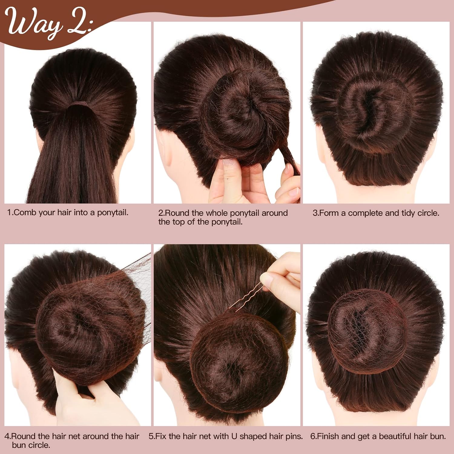 Fandamei Hair Accessories Set 20PCS 40PCS Brown