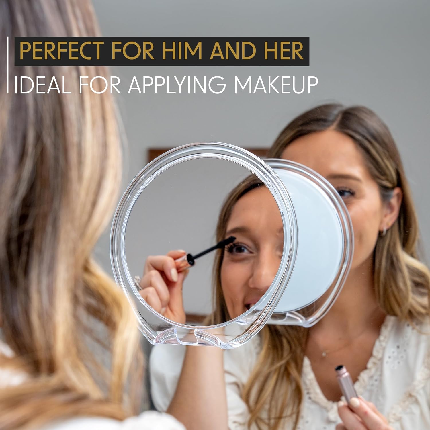 Luxo Shaving Mirror with Razor Holder and Suction Cup