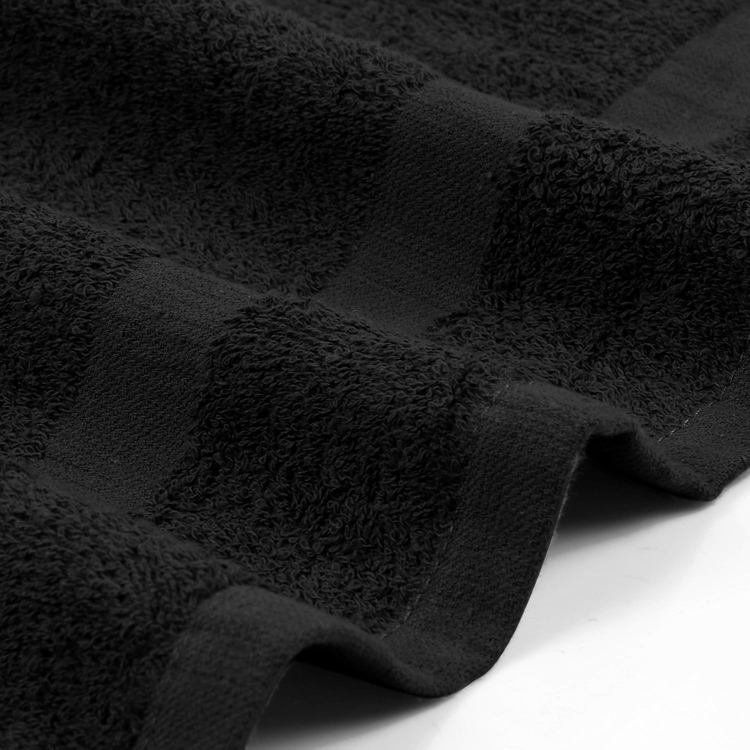 Utopia Towels 24 Pack Cotton Salon Towels 16x27 Inches Black