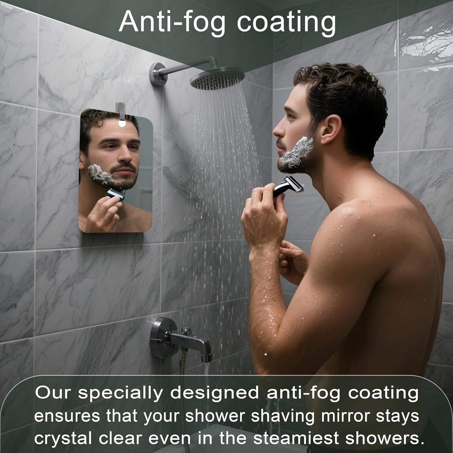 Lunchis Fogless Mirror for Shaving Men