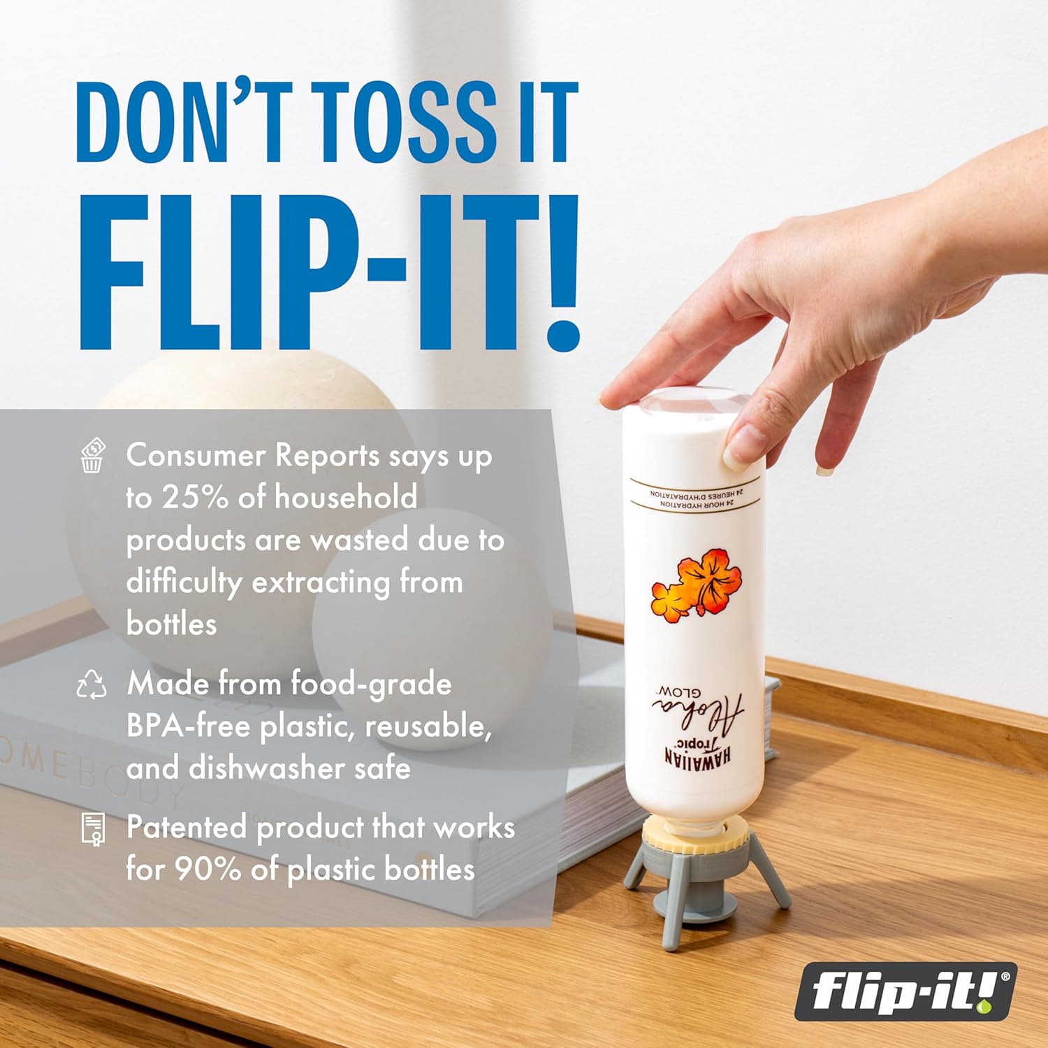 Flip-It 2-Pack Bottle Emptying Kit - No Waste