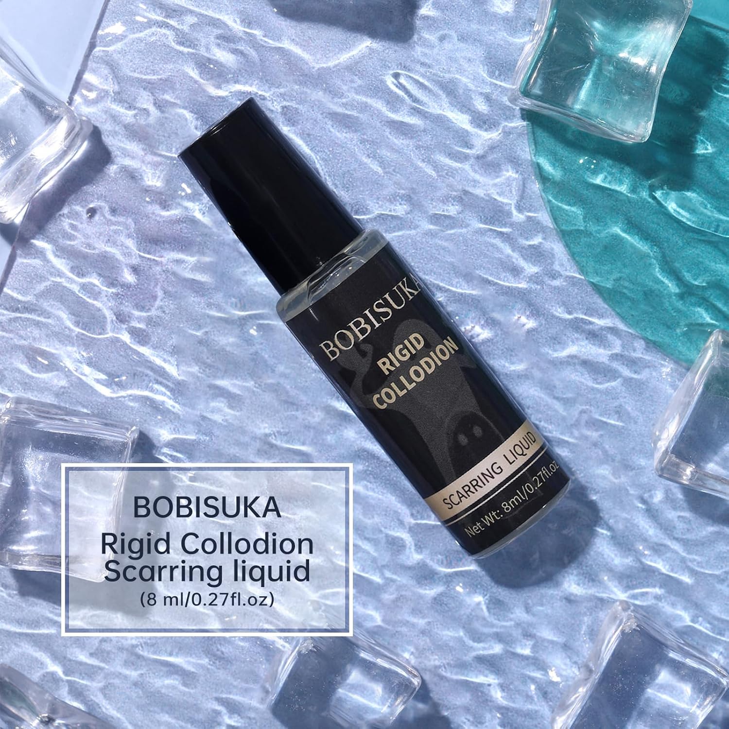 BOBISUKA Rigid Collodion 8ml Scar Makeup Liquid with Brush 1